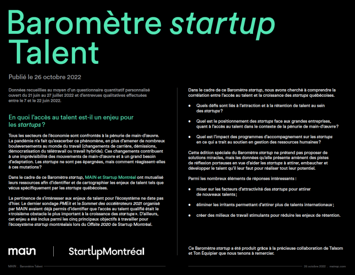 summary of startup talent barometer data